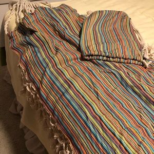 Anthropologie Other - Anthropologie striped hammock with fringe and bag Anthropologie Other - Anthropologie striped hammock with fringe and bag